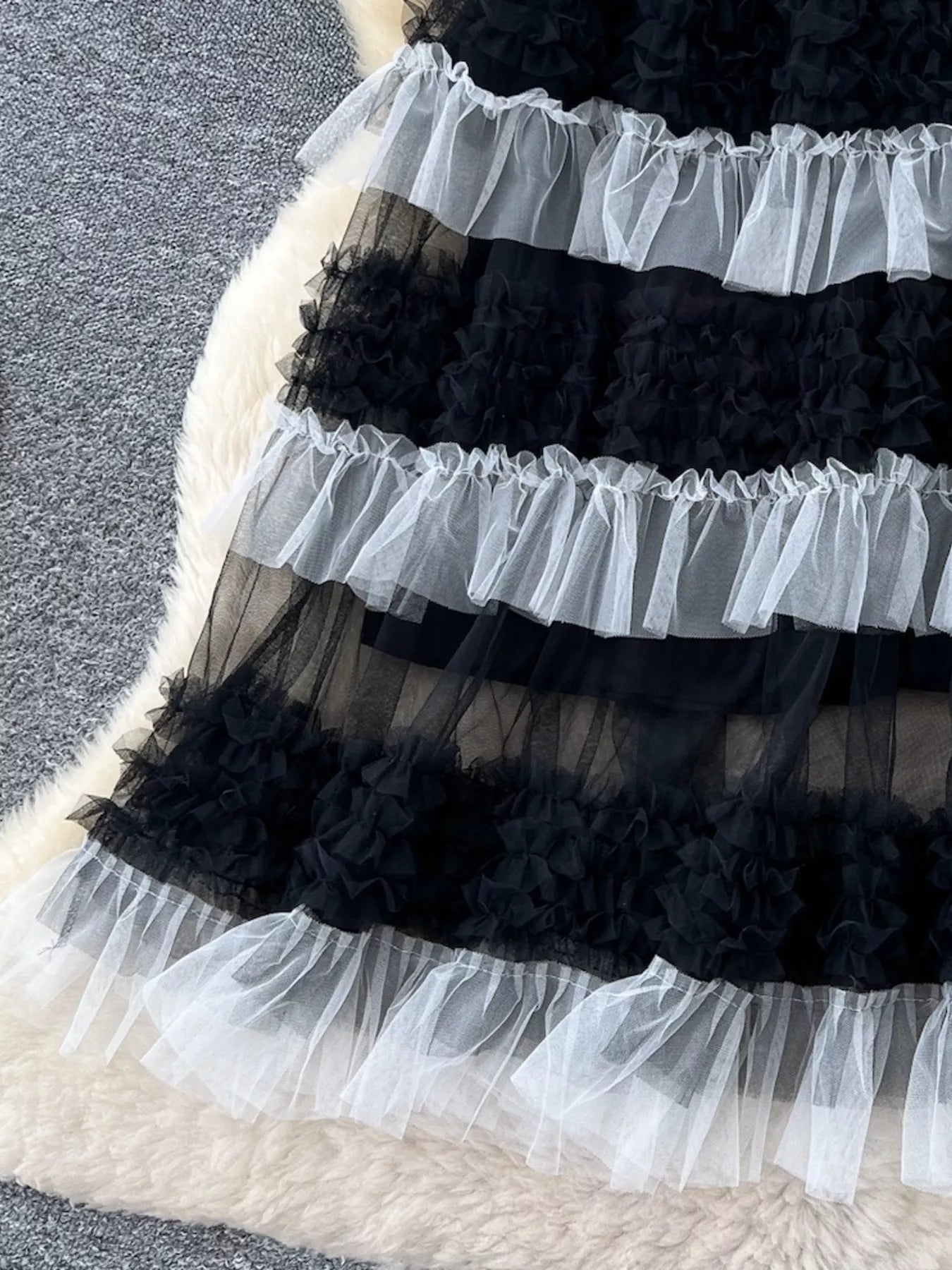 Ruffle Tulle Skirt