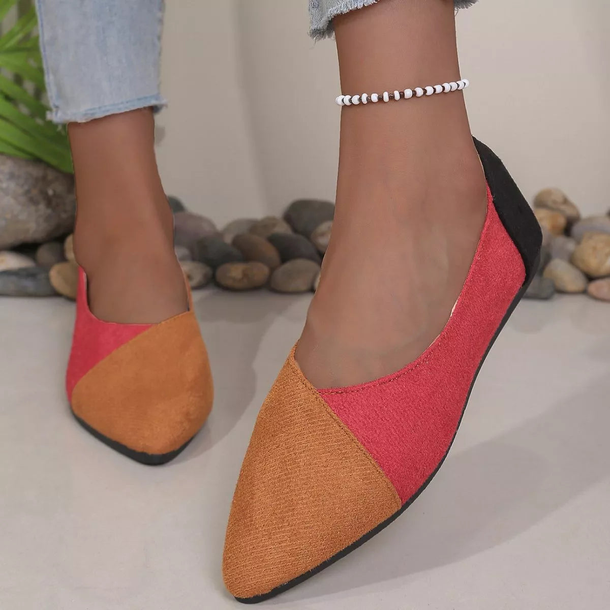 Point Toe Flats Slip-Ons