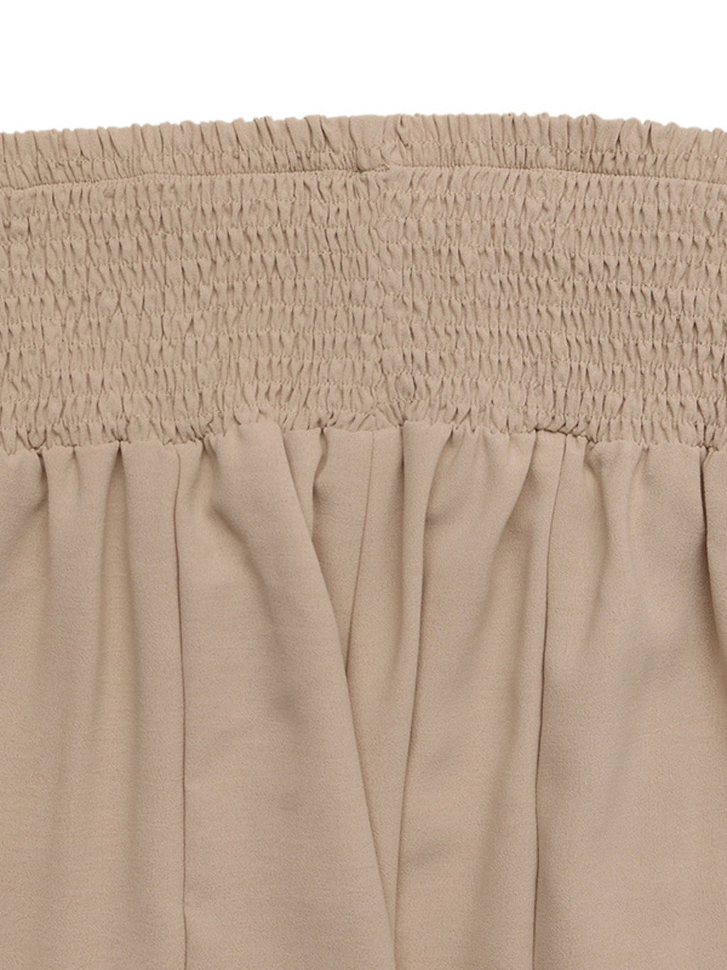 Smocked Waist Wide Leg Pants