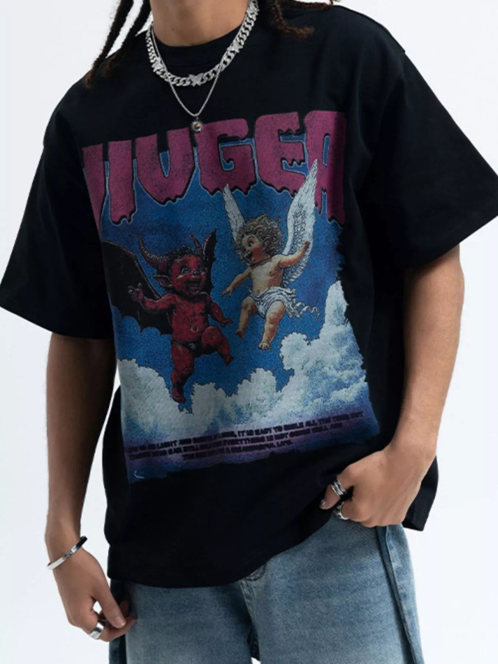 Men's Graphic Round Neck Short Sleeve T-Shirt