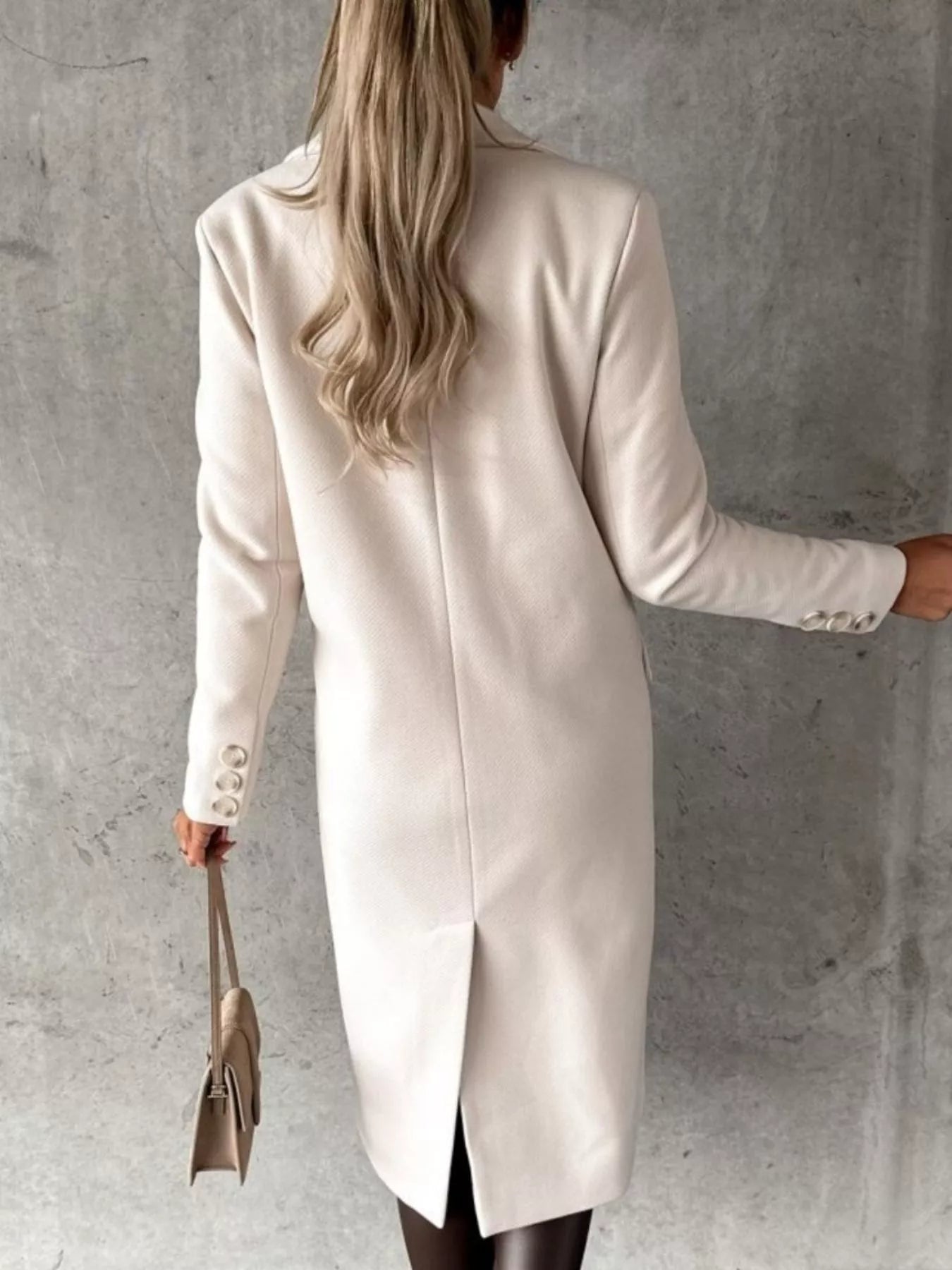 Double-Breasted Longline Coat