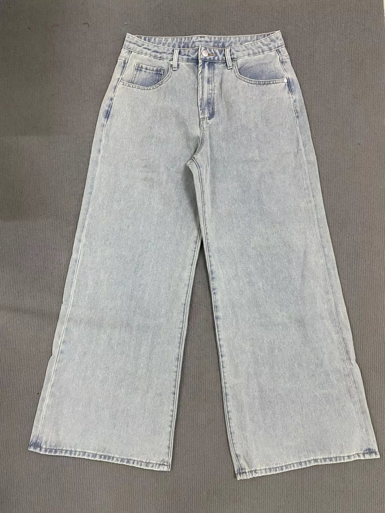 Washed Wide Leg Jeans