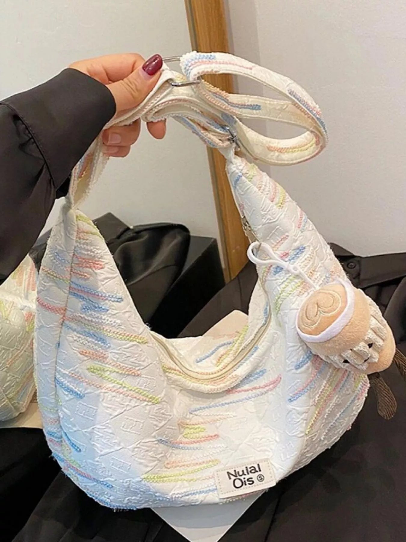 Cartoon Charm Crossbody Bag