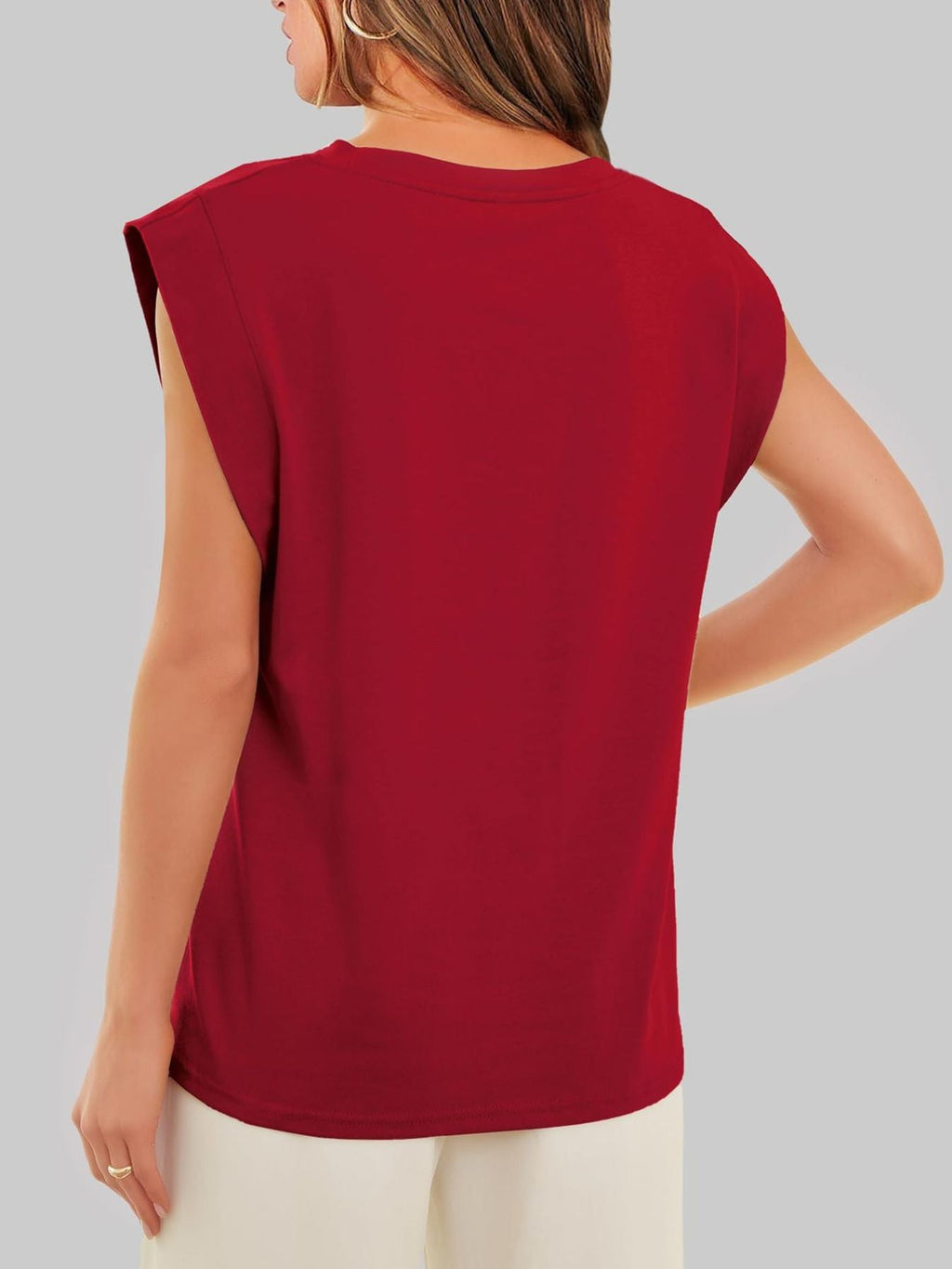 Solid Color Round Neck Tank