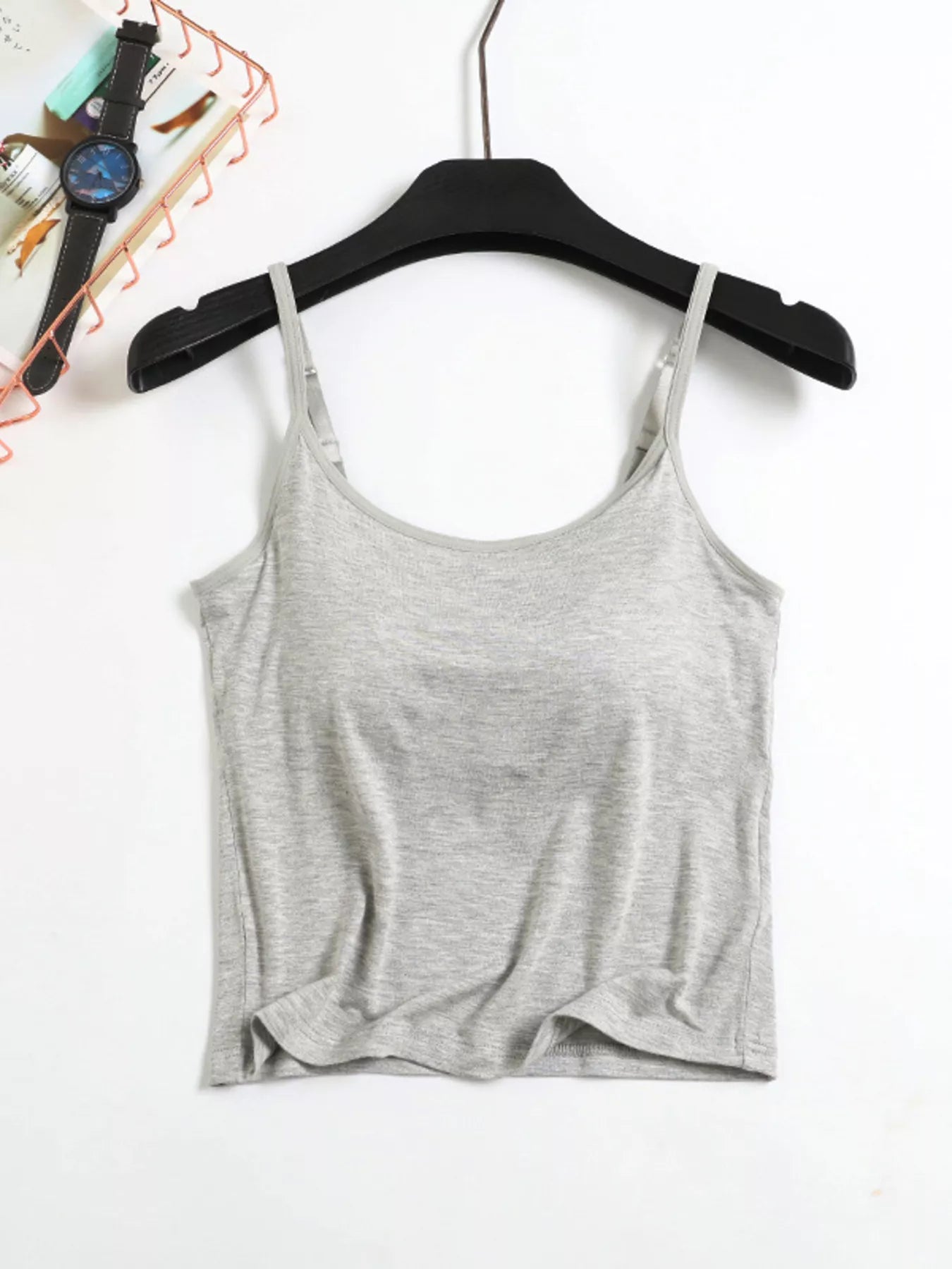 Modal Adjustable Strap Padded Cami and Shorts Set