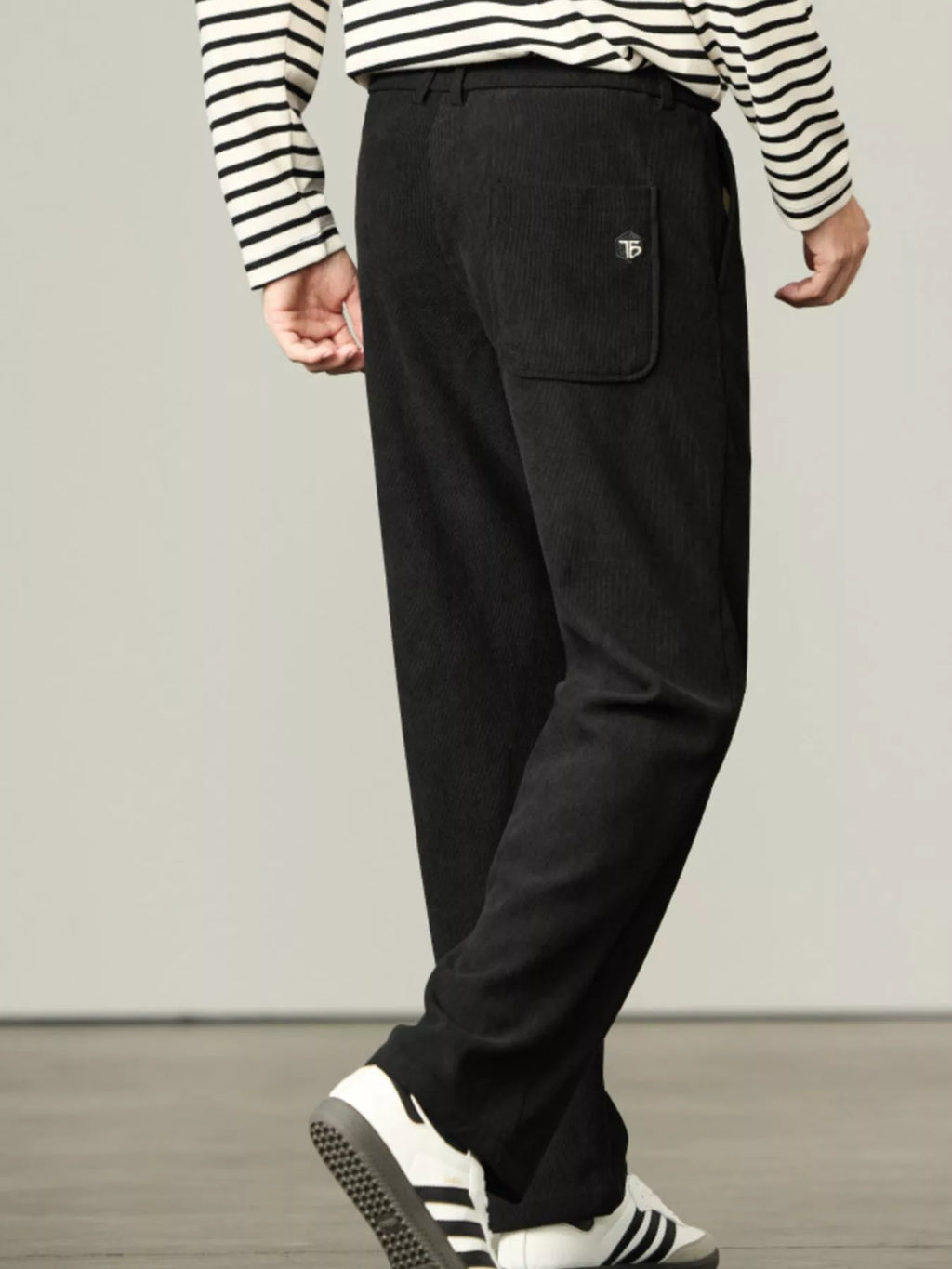 Men's Plus Size Casual Corduroy Drawstring Pants