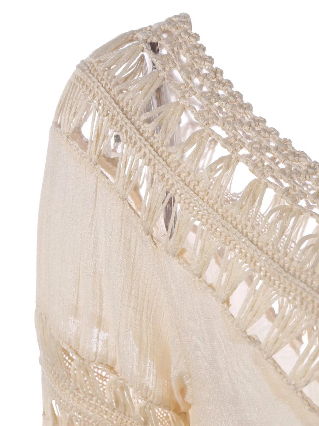 Crochet Trimmed Flowy Cover Up Dress