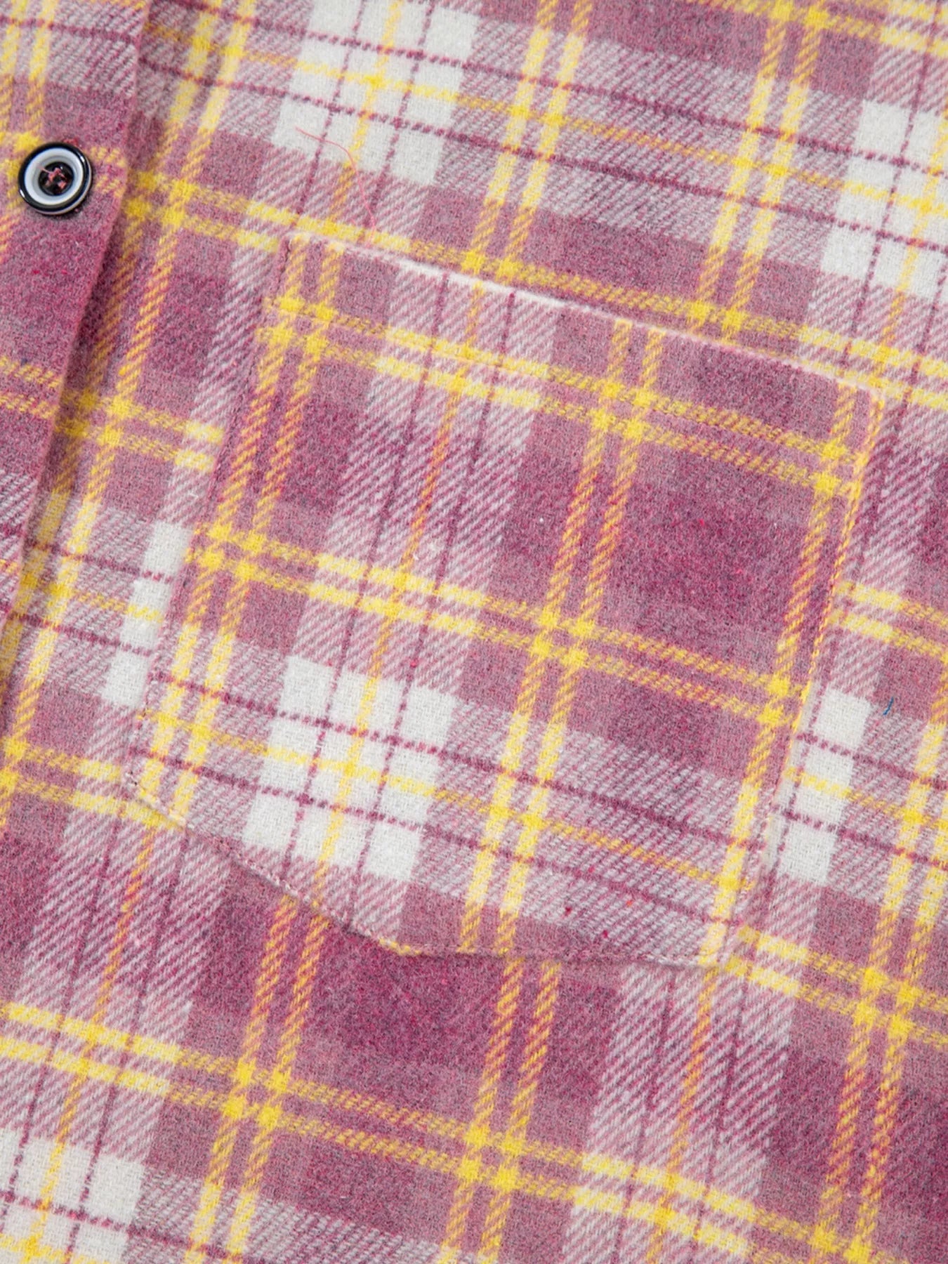 Casual Plaid Button-Down Shacket