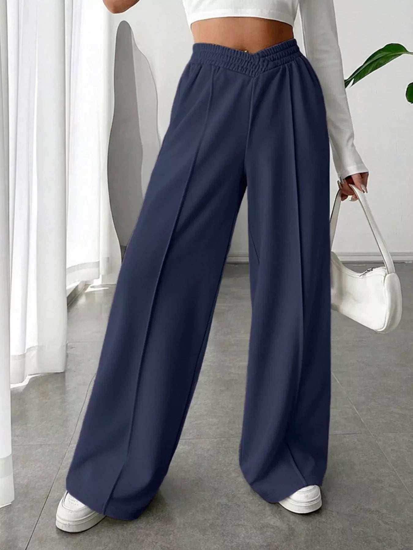 Wide Leg High Waist Pants