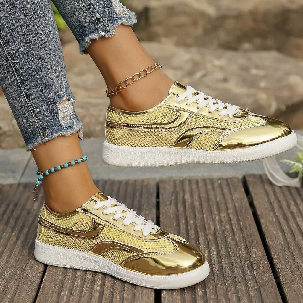 Mesh Lace Up Sneakers