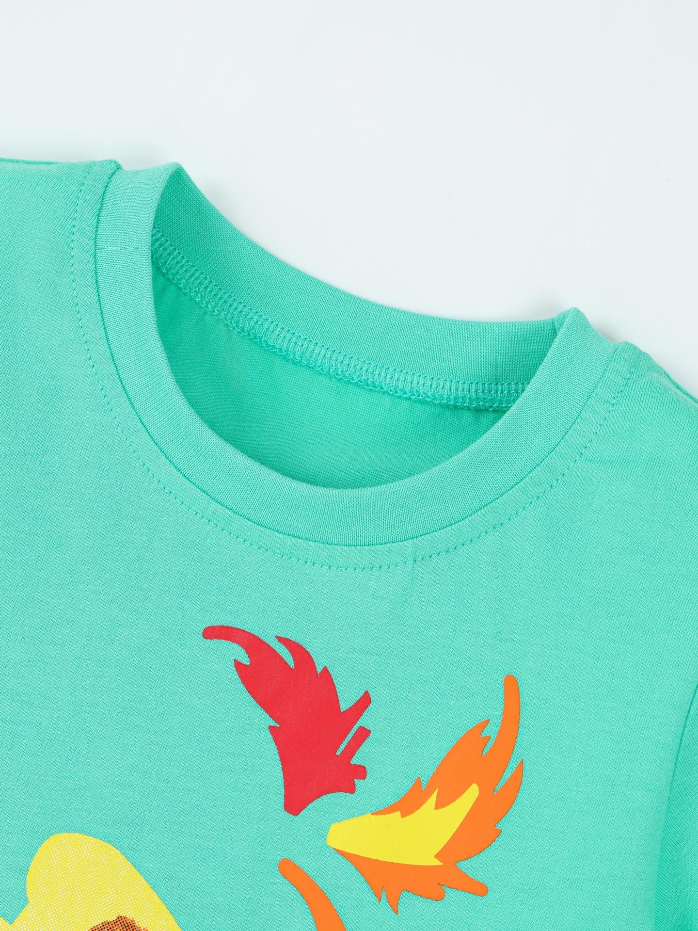 Children's Dinosaur Round Neck Short Sleeve T-Shirt