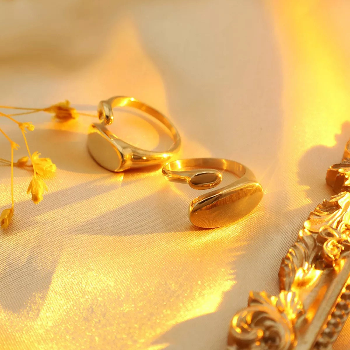 18K Gold-Plated Bypass Ring