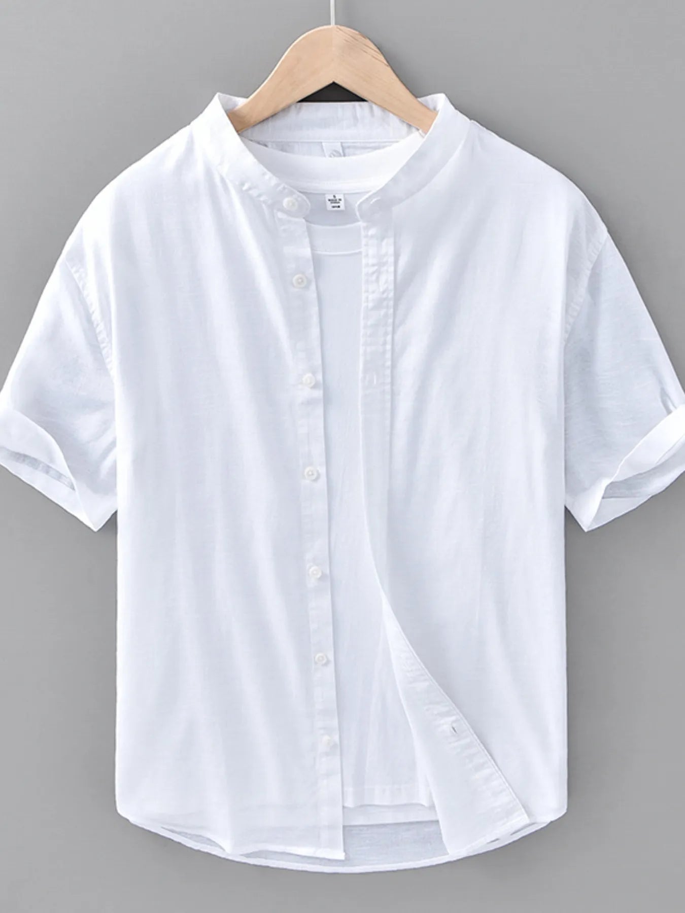 Men's Plus Size Button Up Short Sleeve Shirt