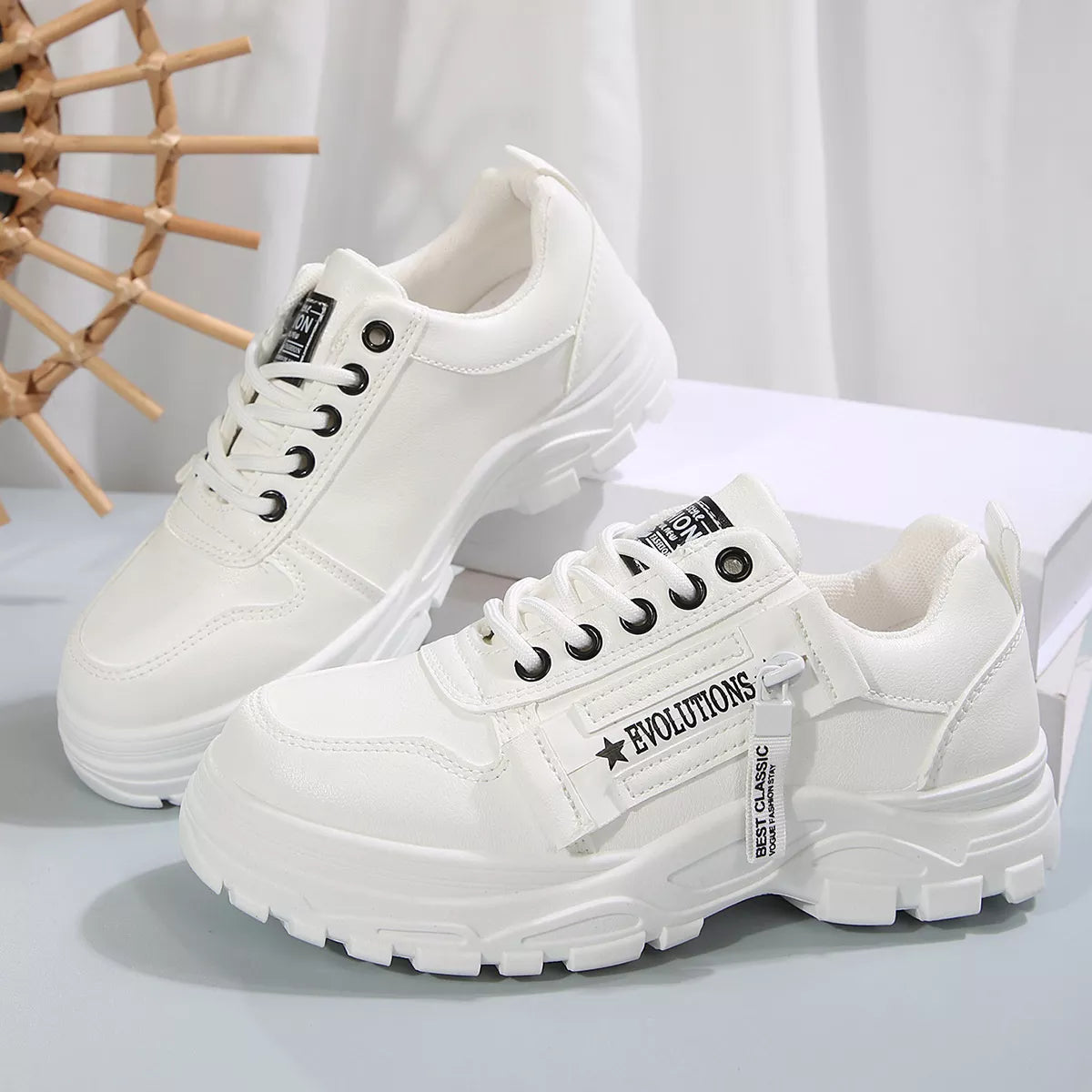 Lace Up Round Toe Athletic