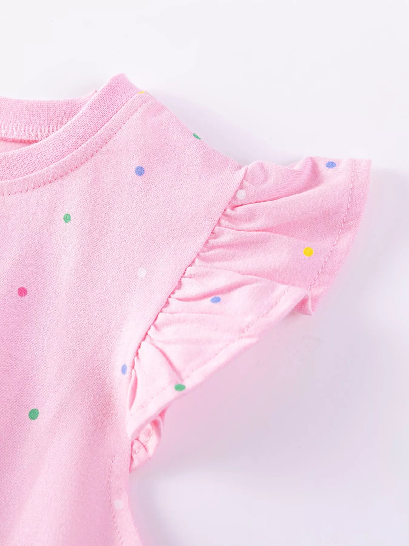 Children's Unicorn Ruffle Sleeve Tulle Dress
