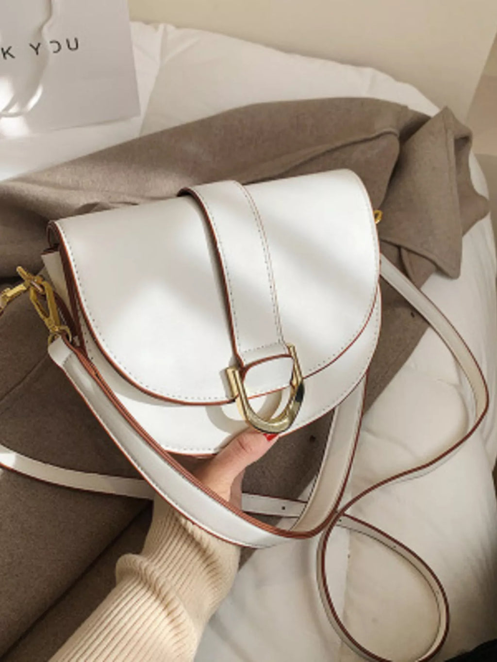 Buckle Flap Crossbody Bag