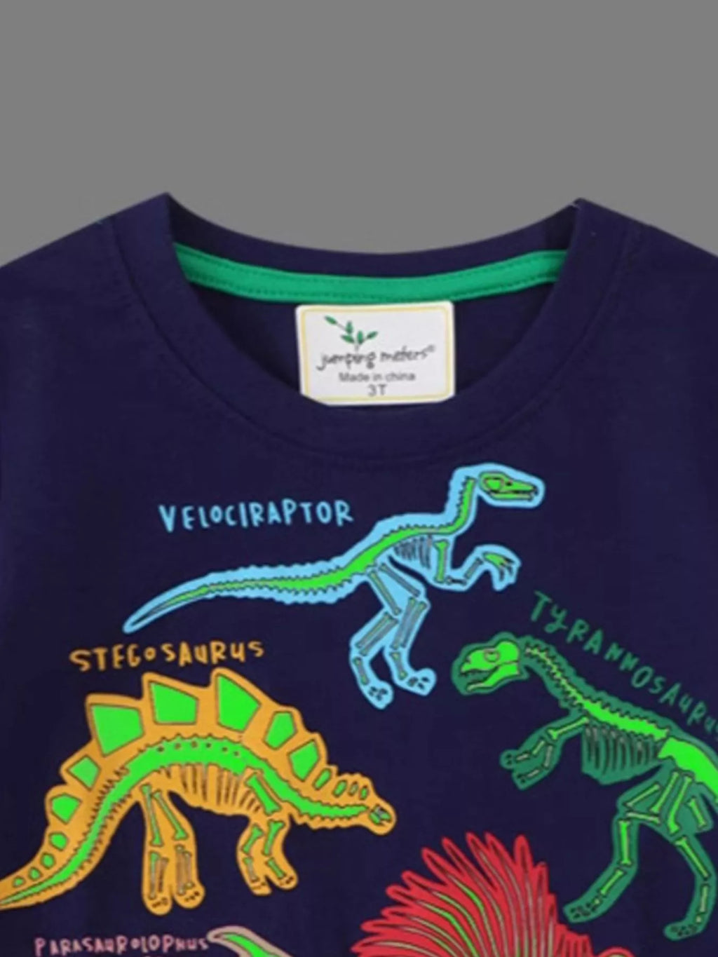 Children's Dinosaur Skeleton Short Sleeve T-Shirt