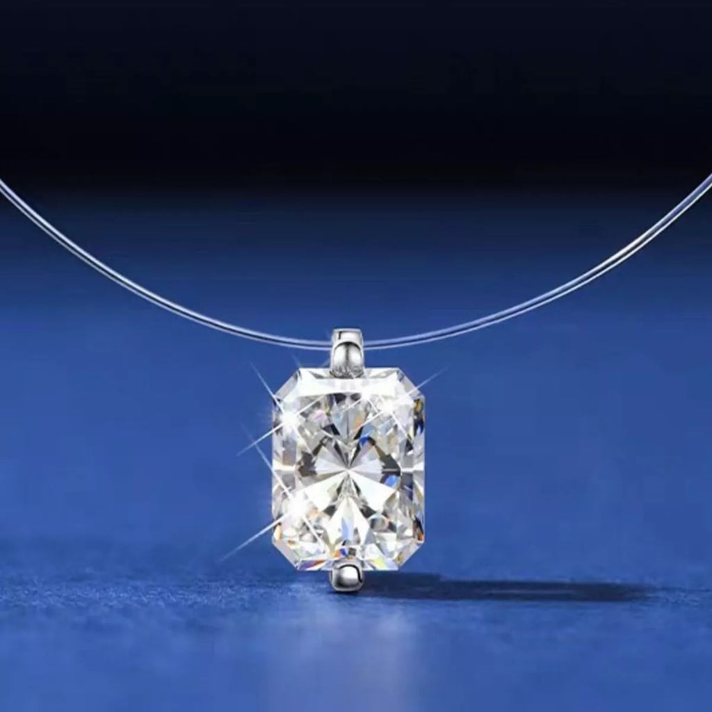 1 Carat Moissanite 925 Sterling Silver Necklace