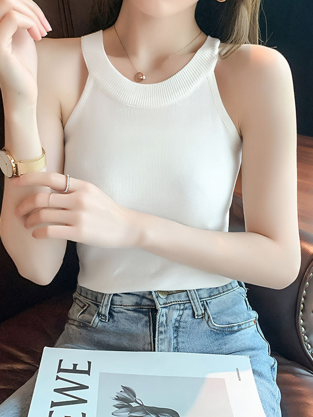 Ribbed Knit Cami Top