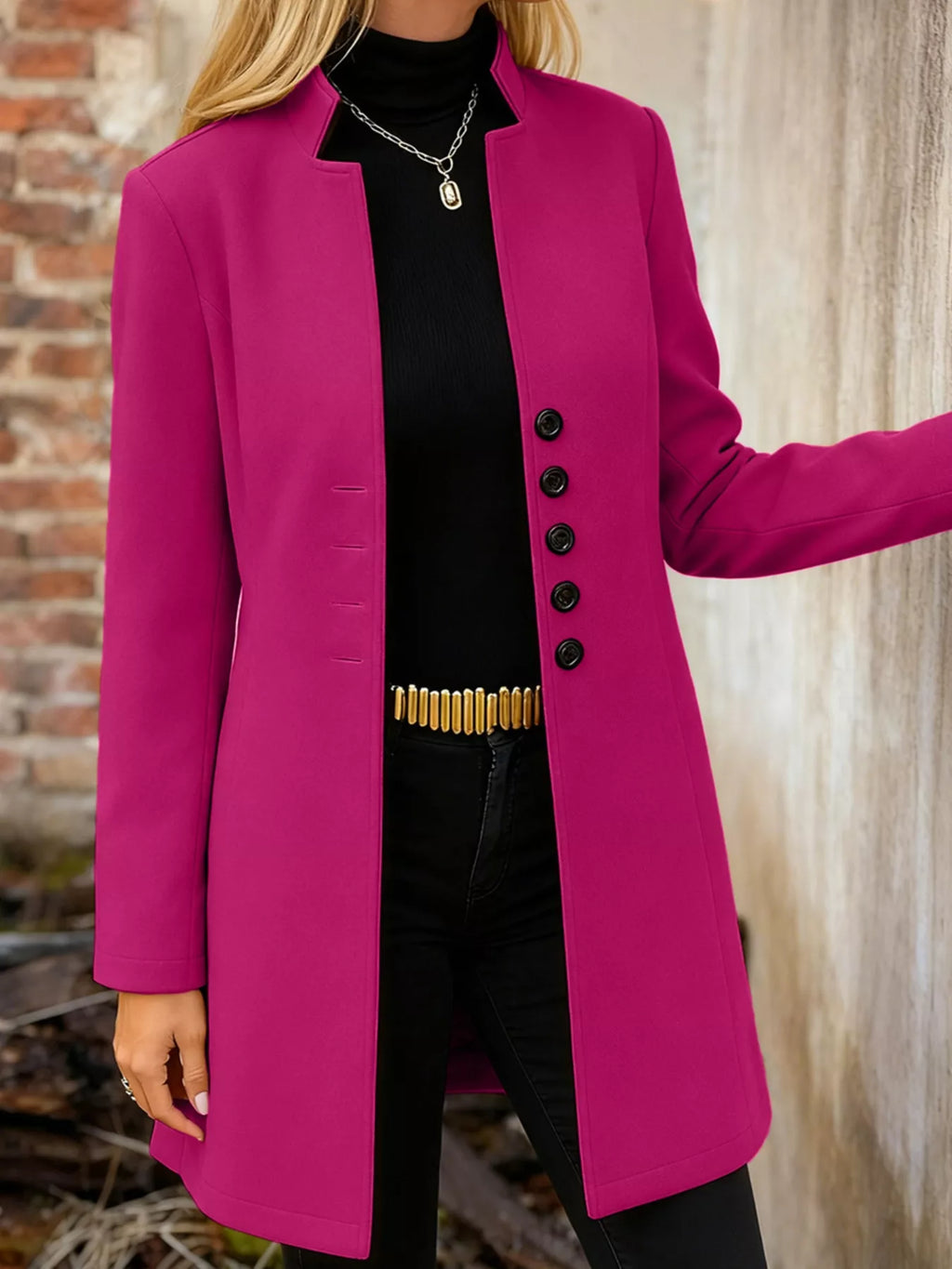 Button-Down Longline Outerwear