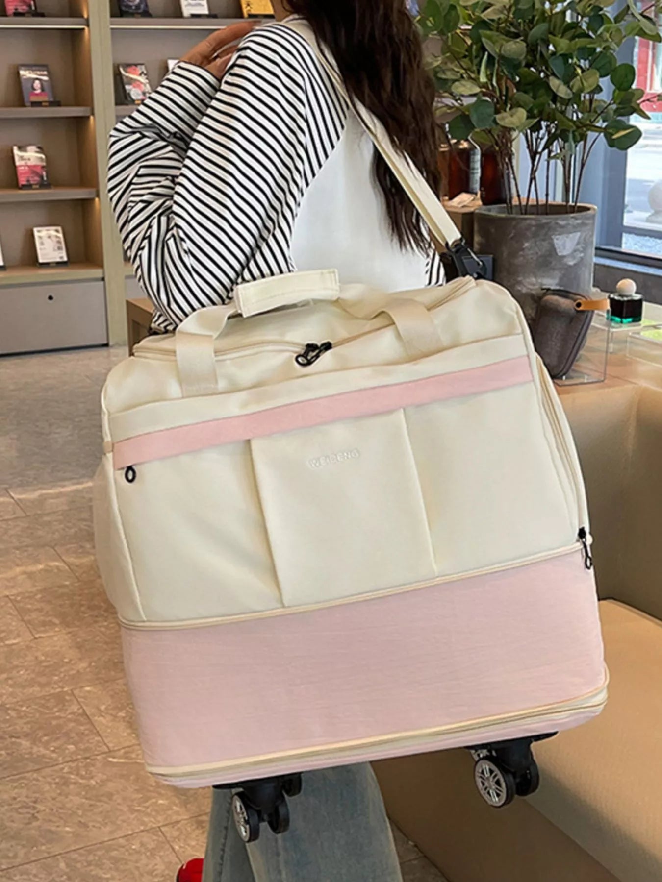 Rolling Duffel Bag with Wheels