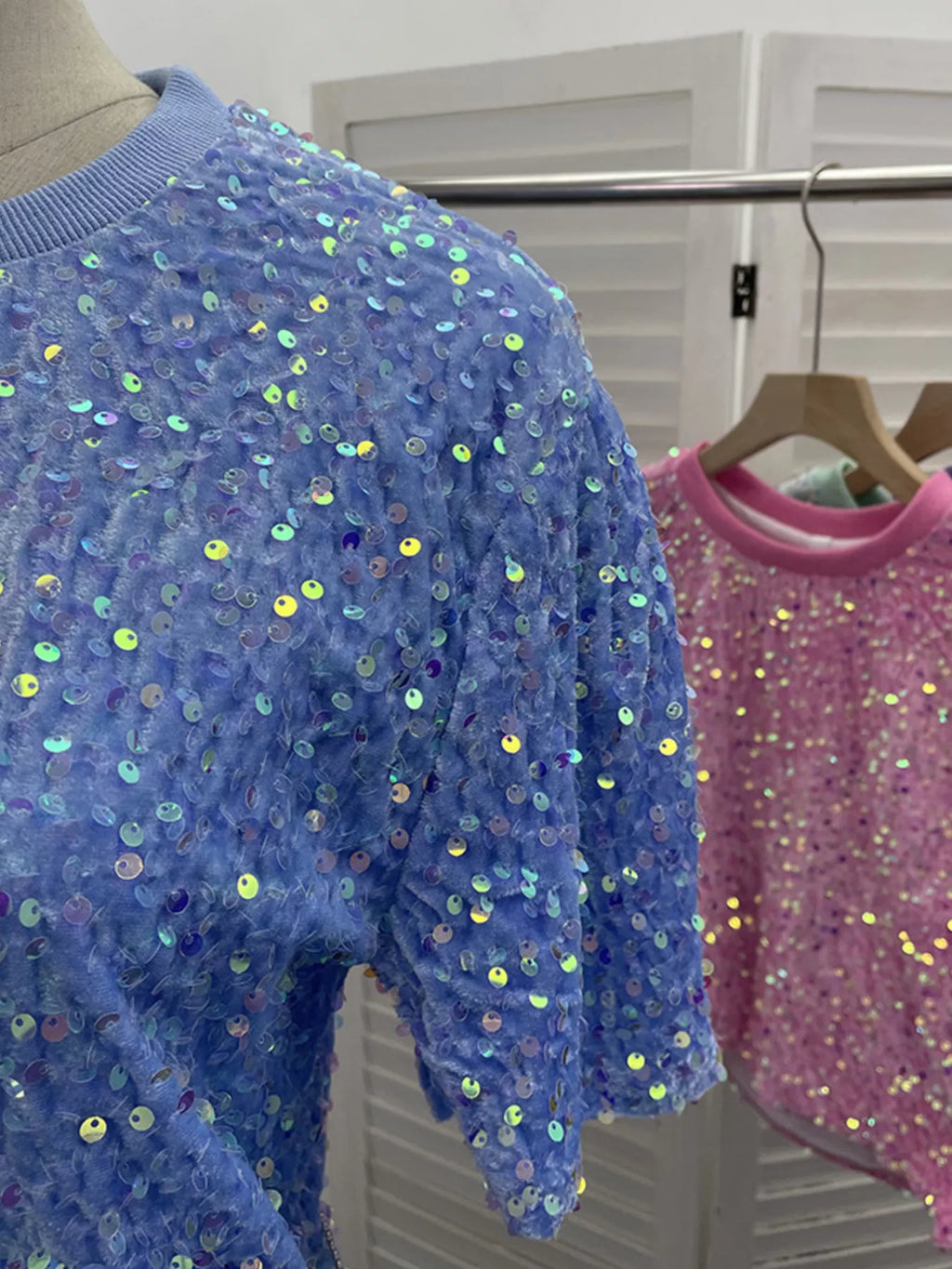 Sequin Short Sleeve T-Shirt