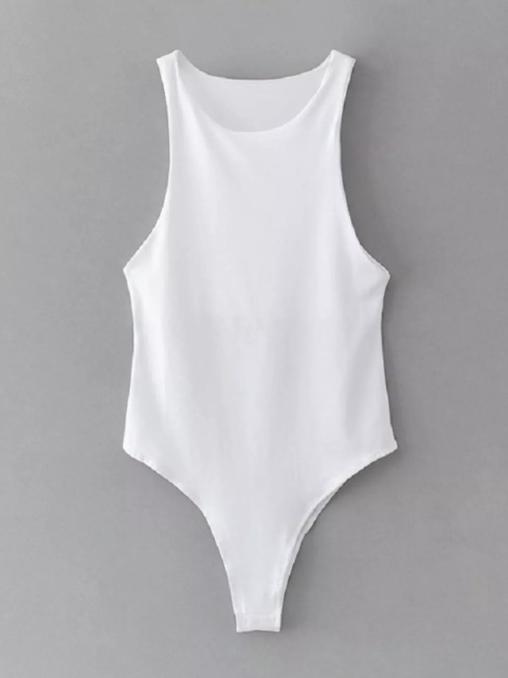 Round Neck Sleeveless Bodysuit
