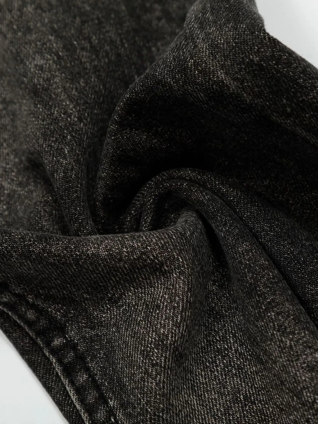 Men's Distressed Washed Straight Jeans