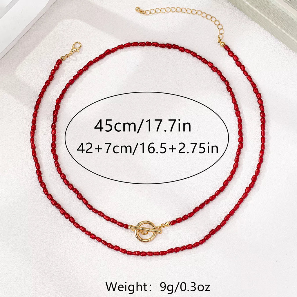 2 Piece Bohemian Beaded Necklace