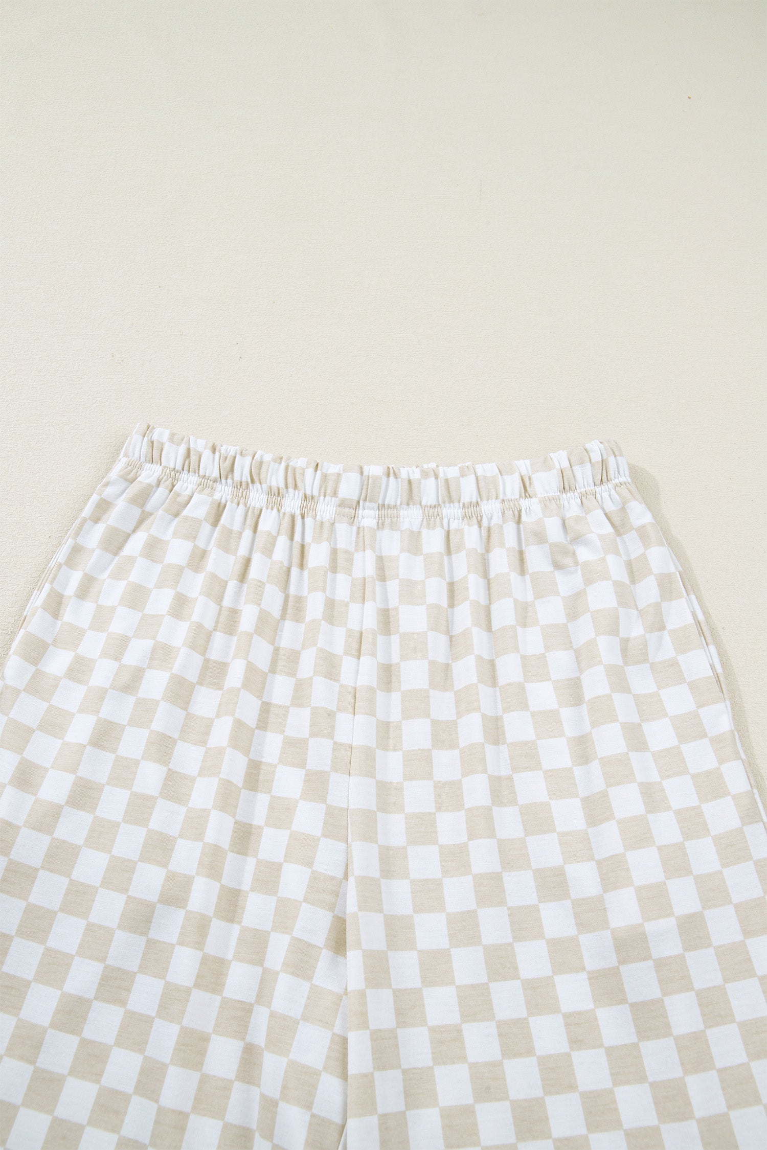 Checker Short Sleeve Tee & Pants Lounge Set