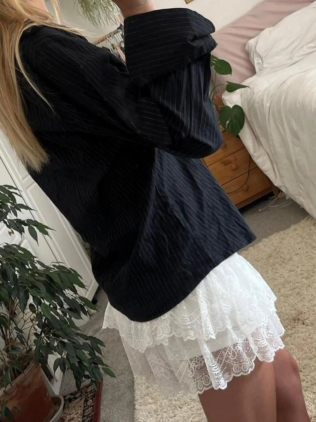 Printed Button-Down Long Sleeve Shirt