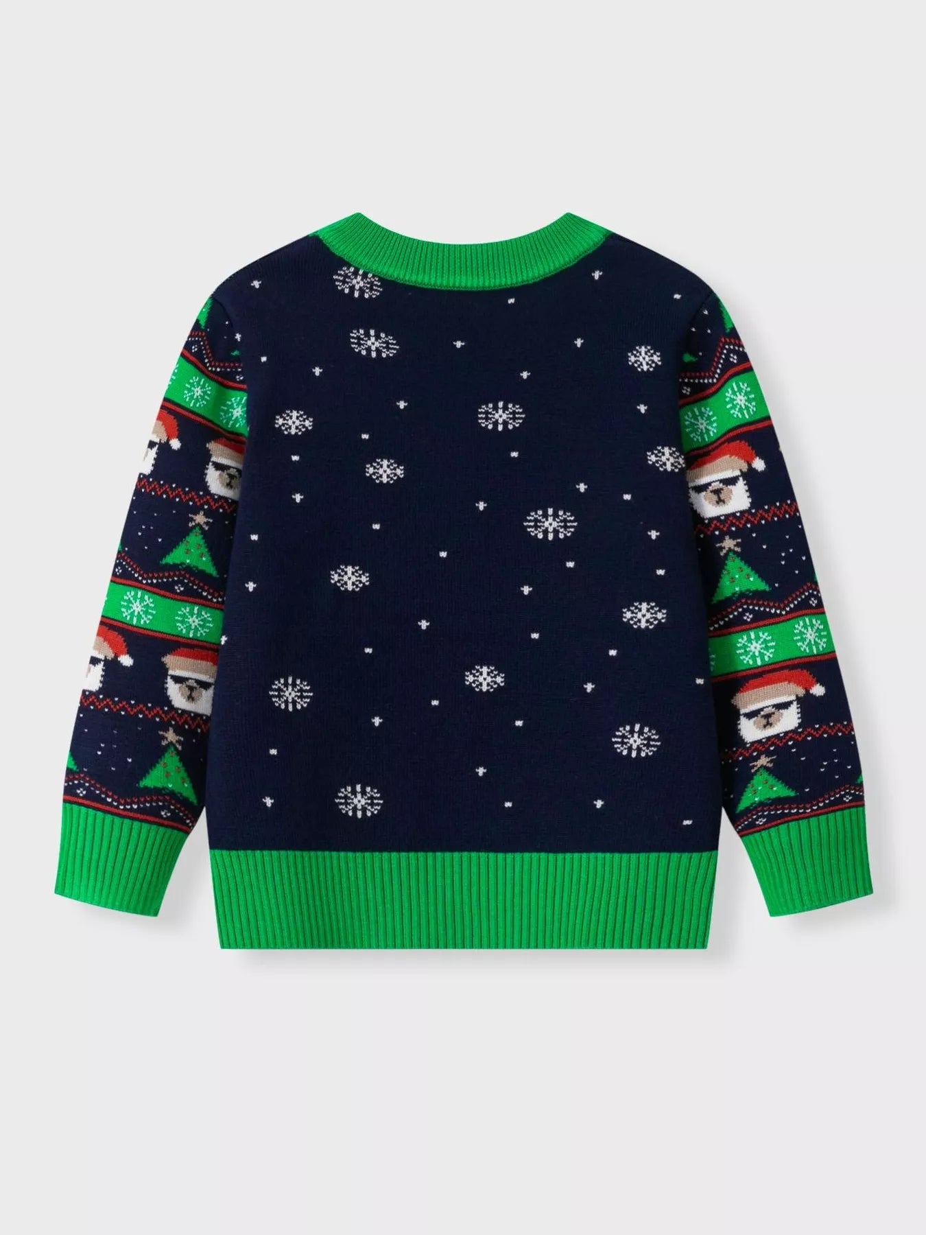 Children's Christmas Tree Round Neck Sweater