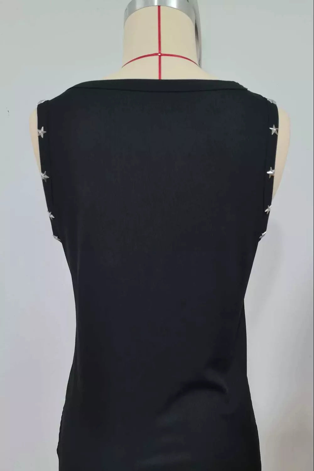 Star Detail Ribbed Tank
