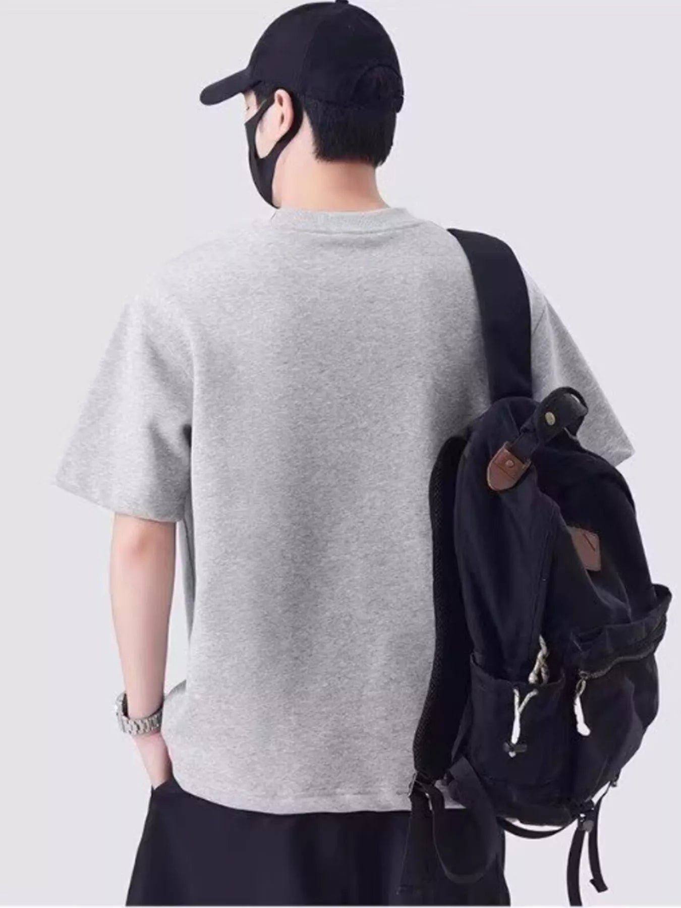 Men's Plus Size Round Neck Short Sleeve T-Shirt