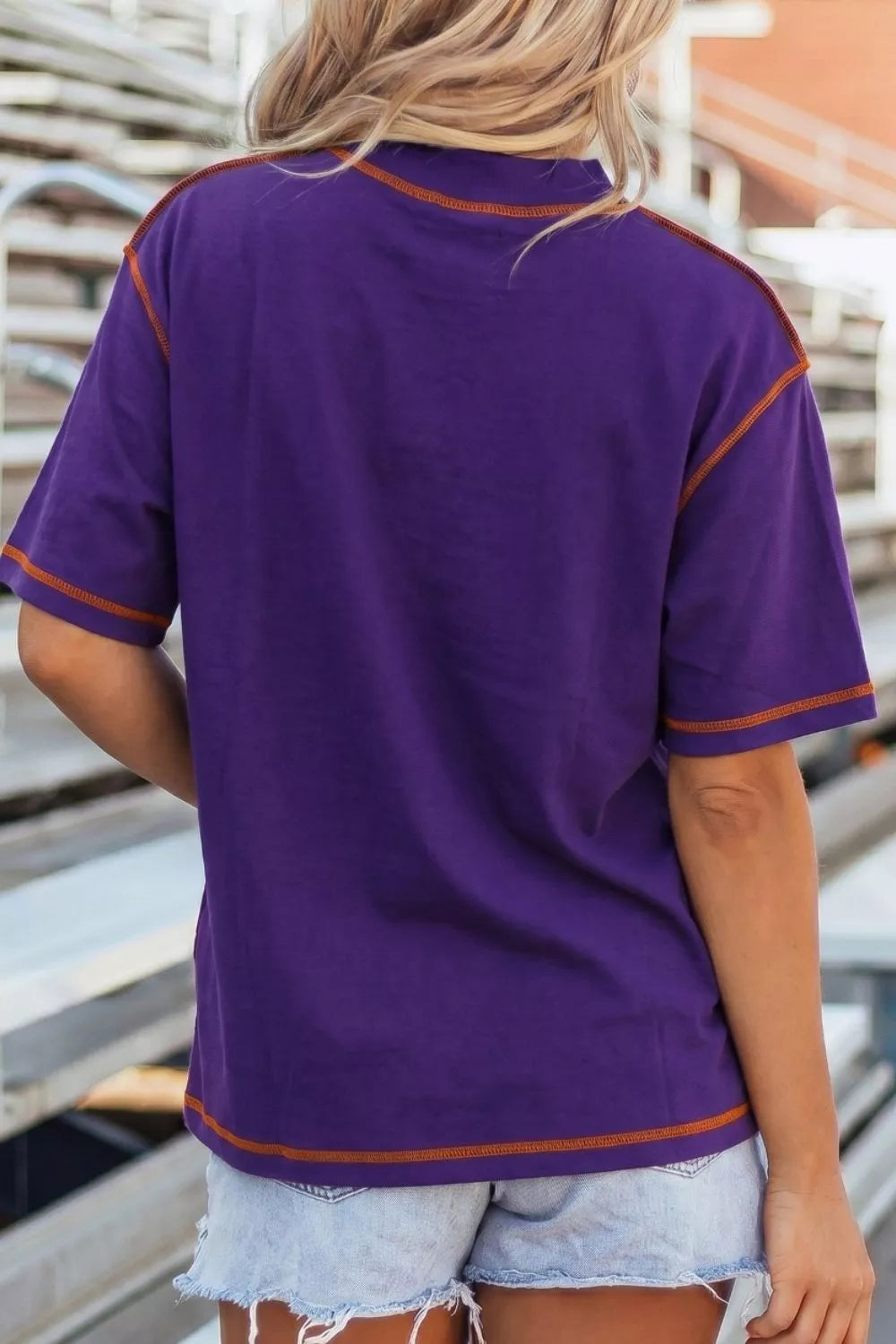 Reversible Contrast-Stitched T-Shirt