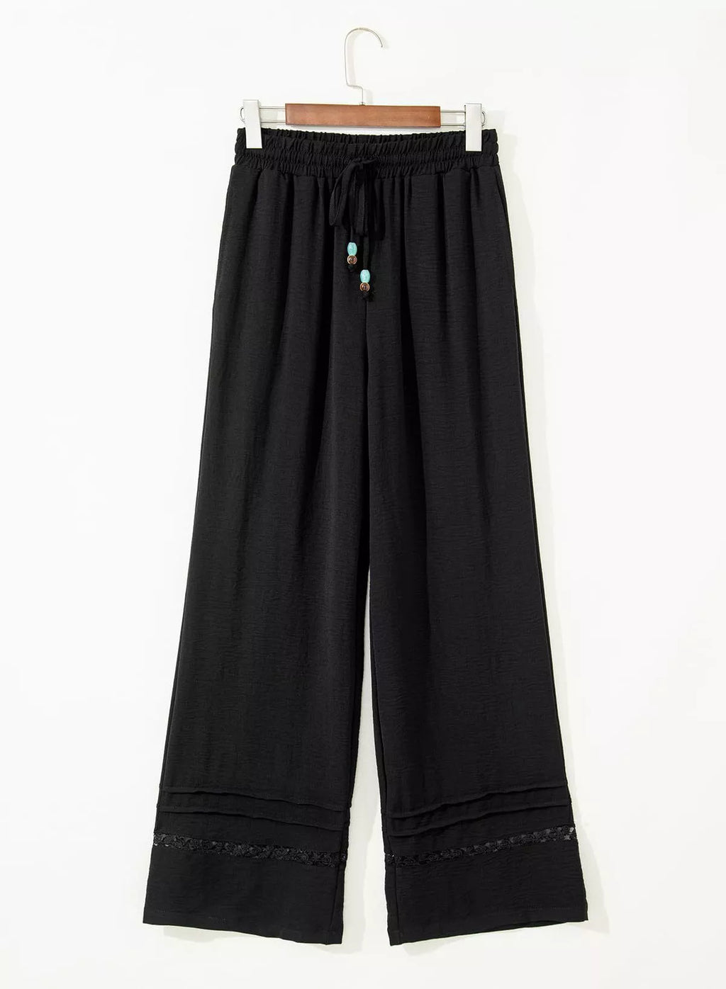 Casual Wide Leg Drawstring Pants