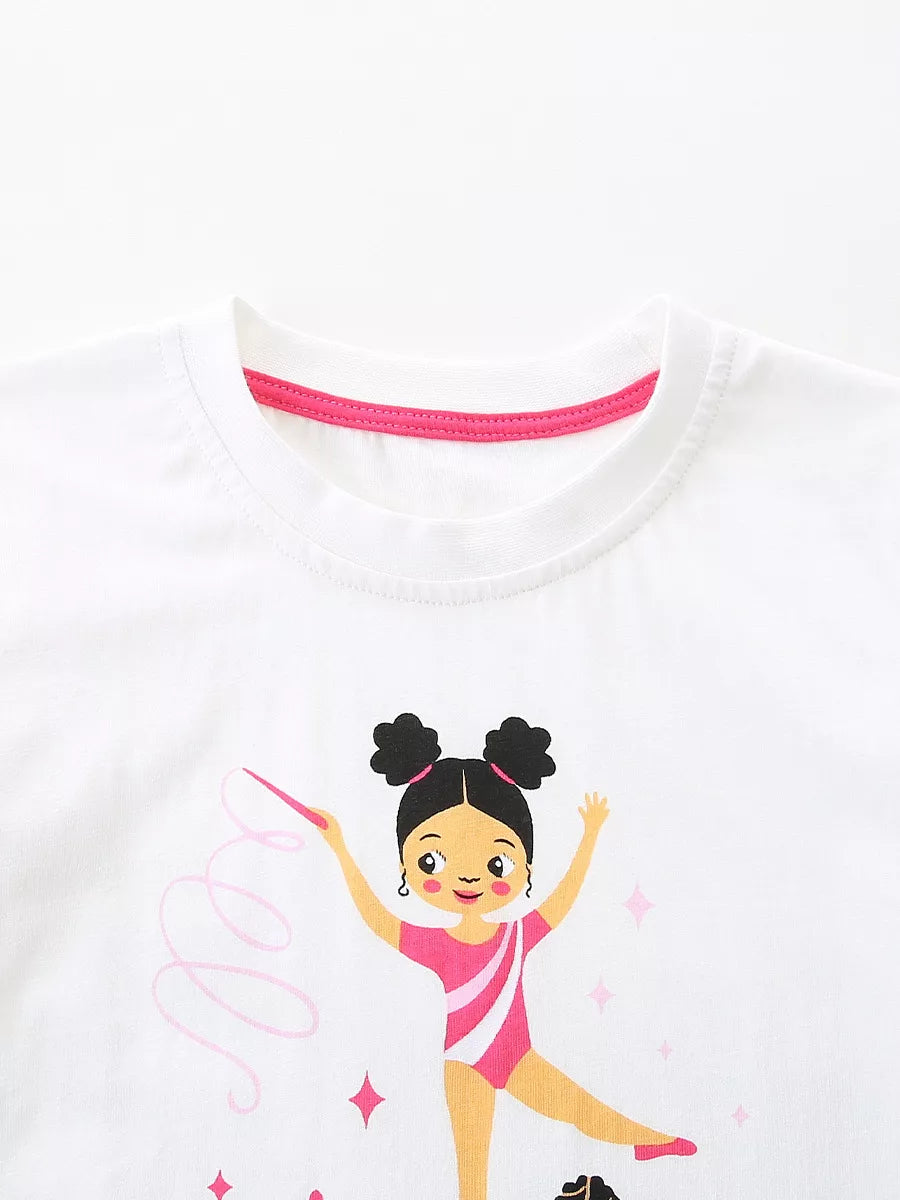 Children's Rhythmic Gymnastics Print T-Shirt