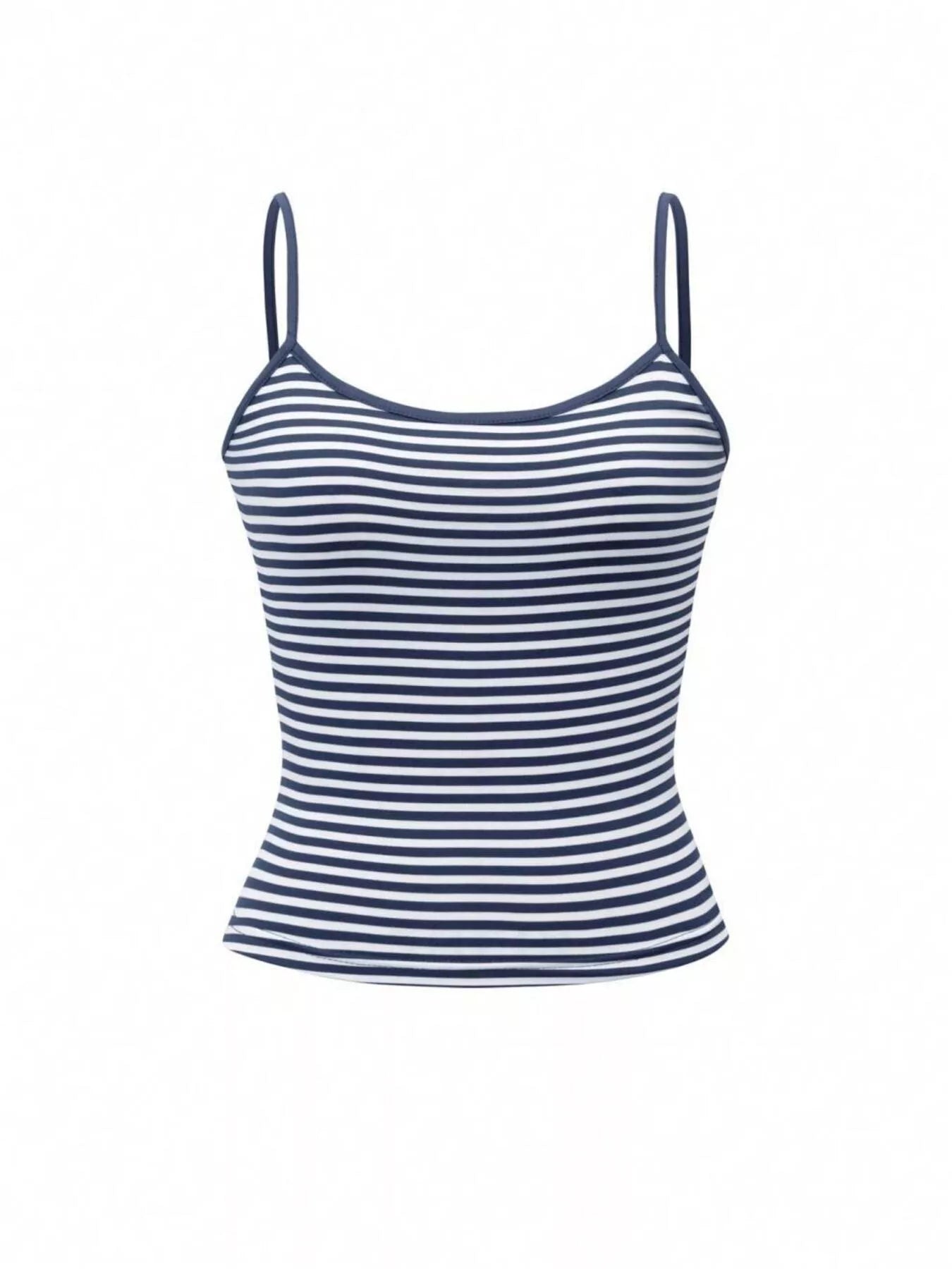 Striped Scoop Neck Cami