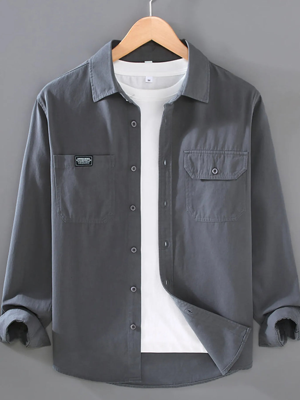 Men's Plus Size Button Up Short Sleeve Shirt