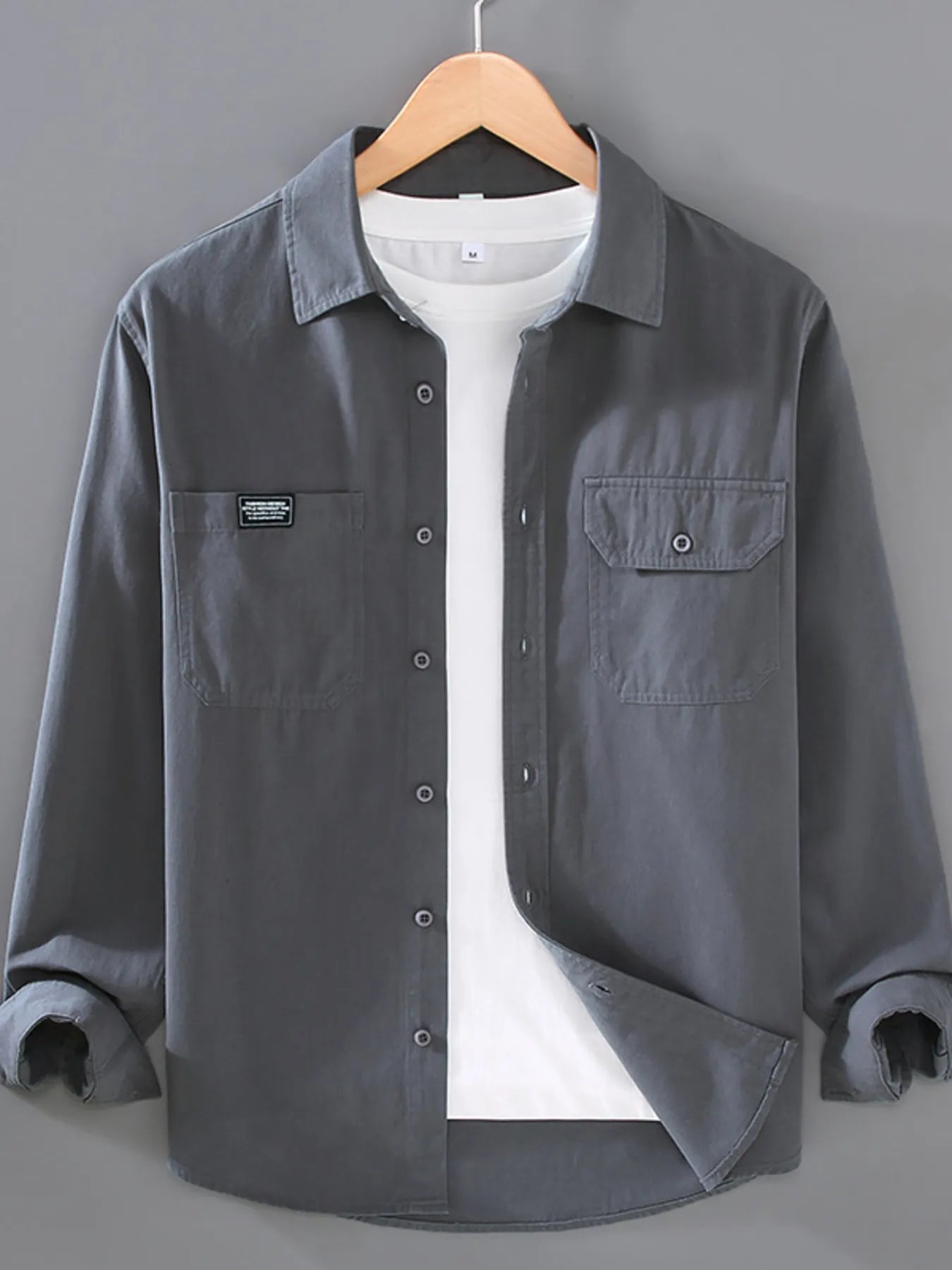 Men's Plus Size Button Up Short Sleeve Shirt