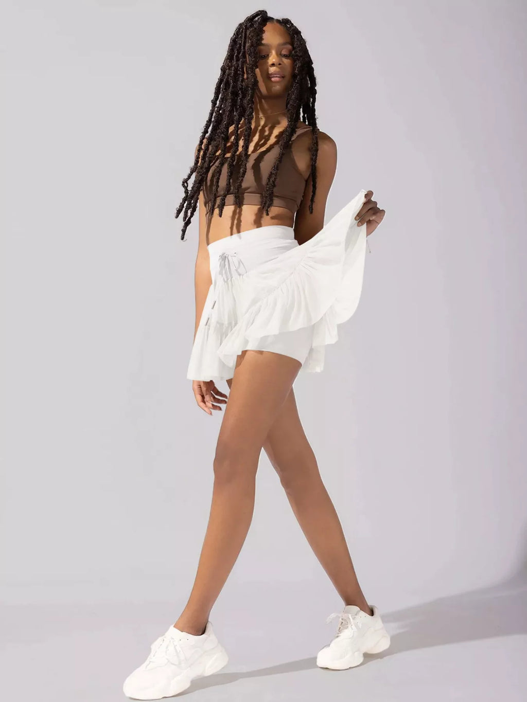 High Waist Skort with Pockets
