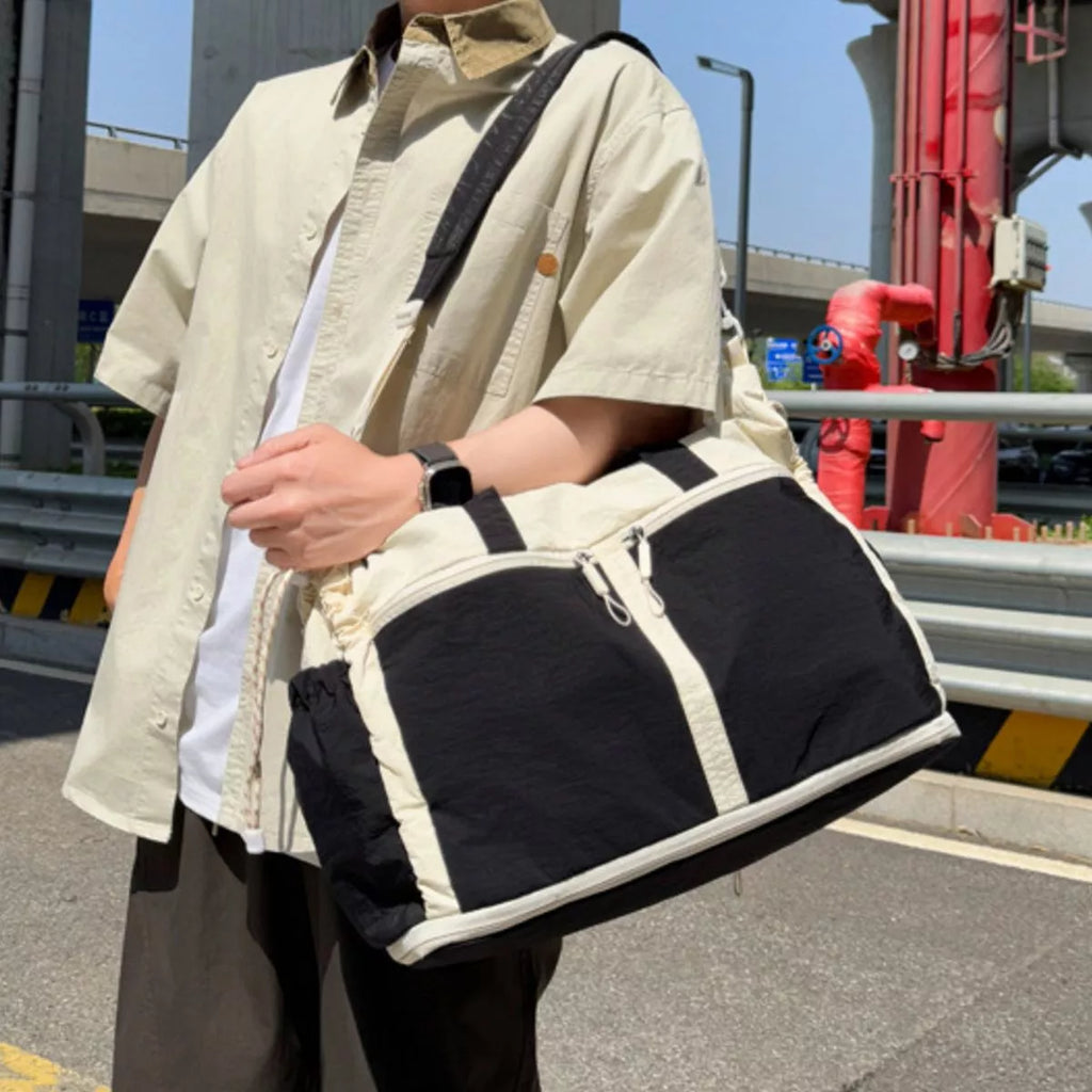 Color Block Travel Bag