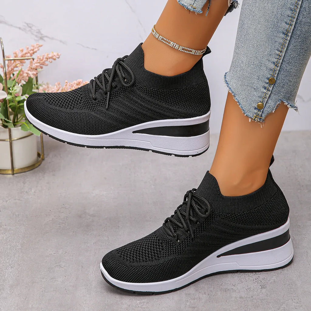Lace Up Wedge Athletic