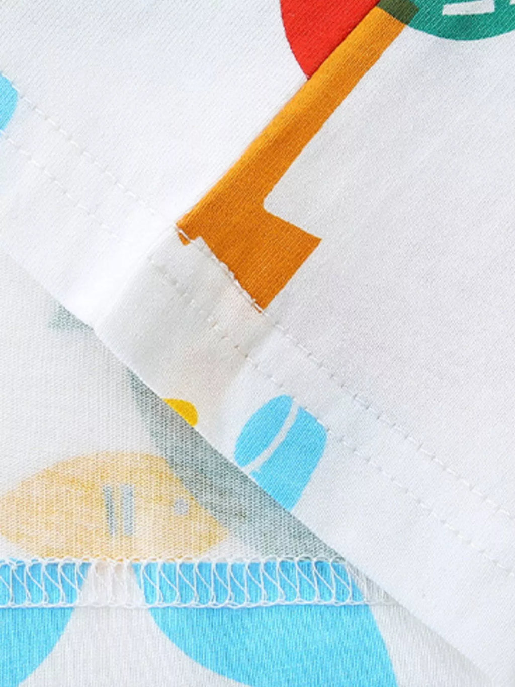 Children's Fish Print Round Neck Tee