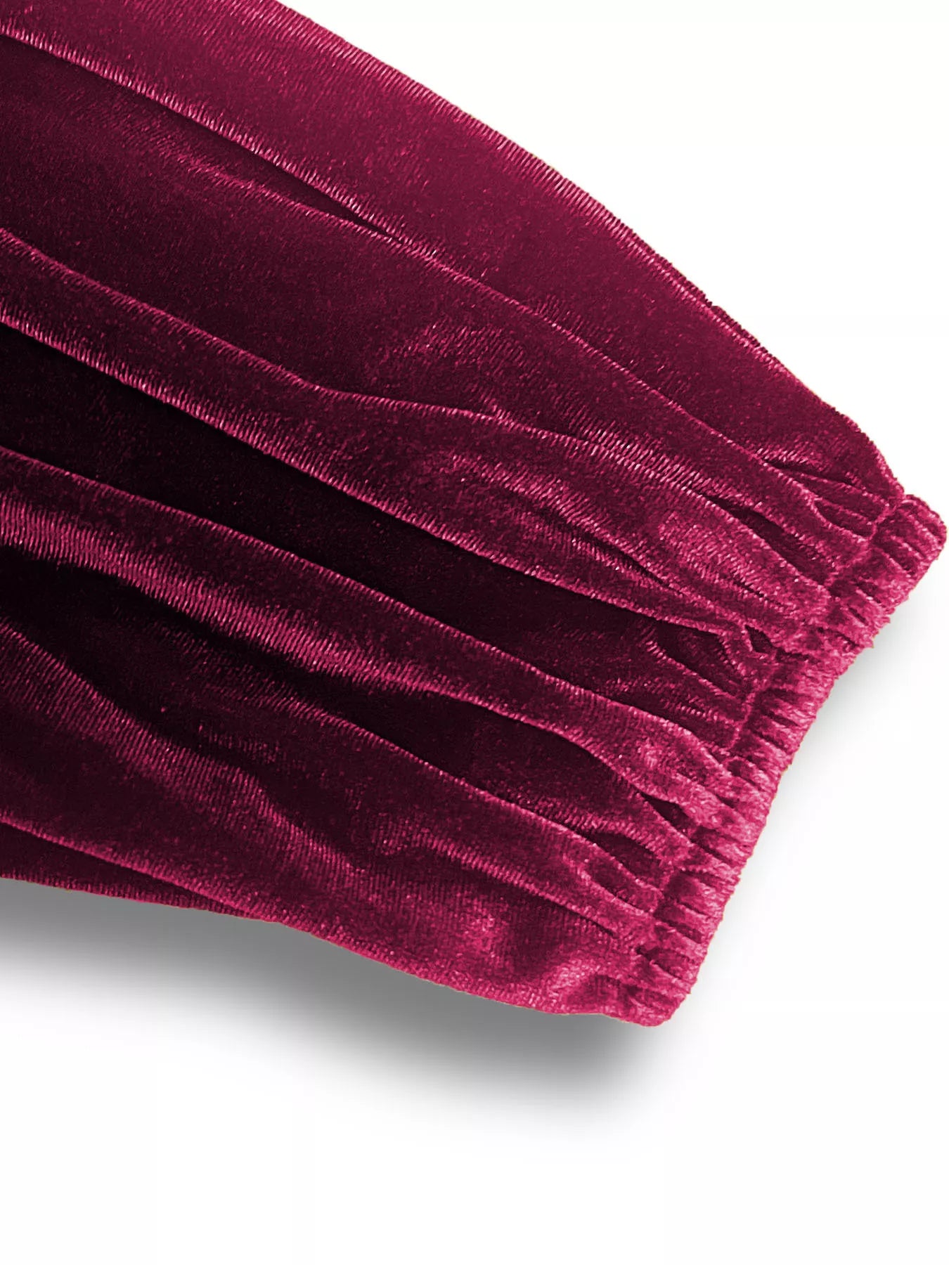 Velvet Balloon Sleeve Blouse