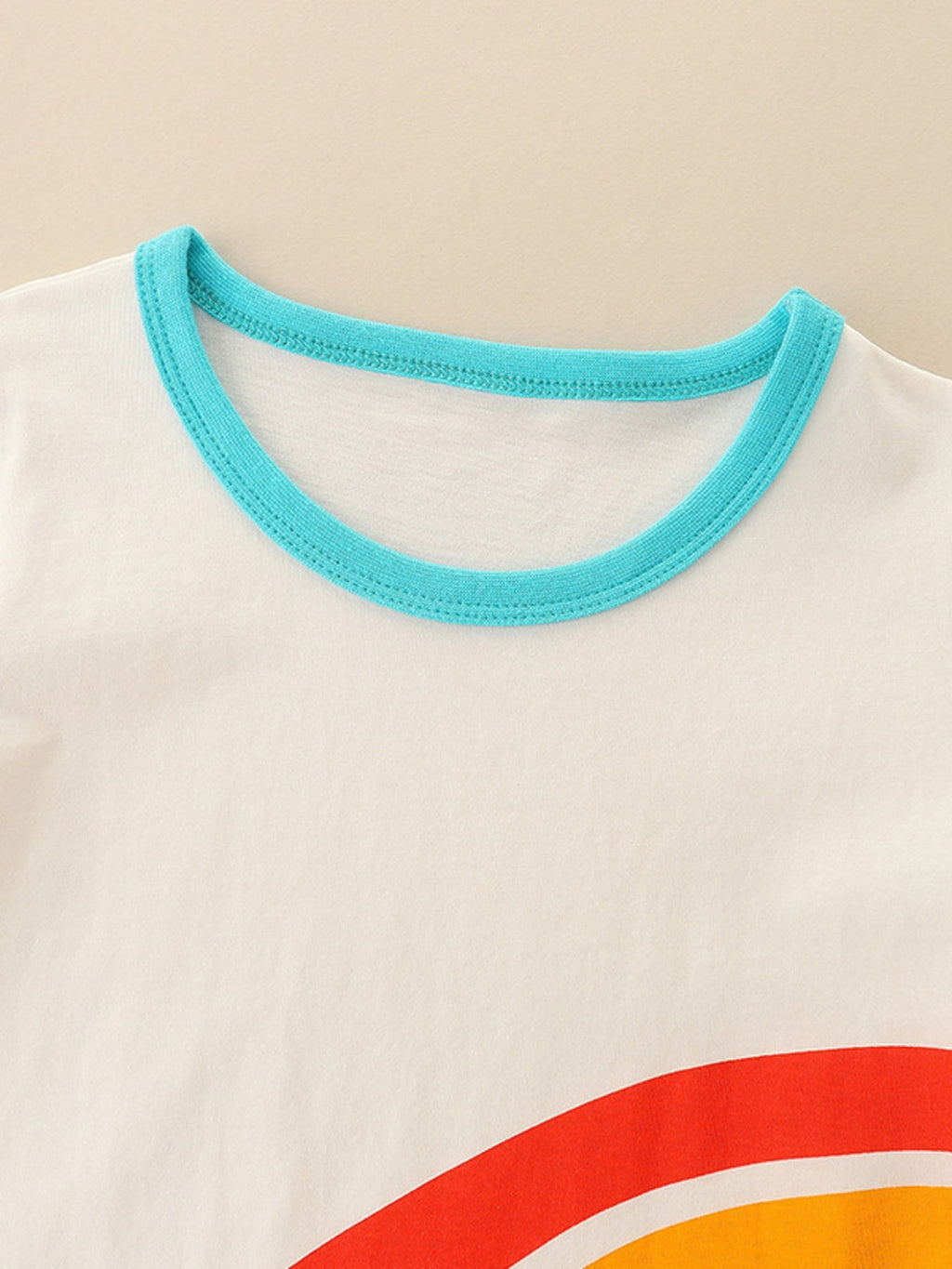 Children's Rainbow Graphic Crew Neck T-Shirt