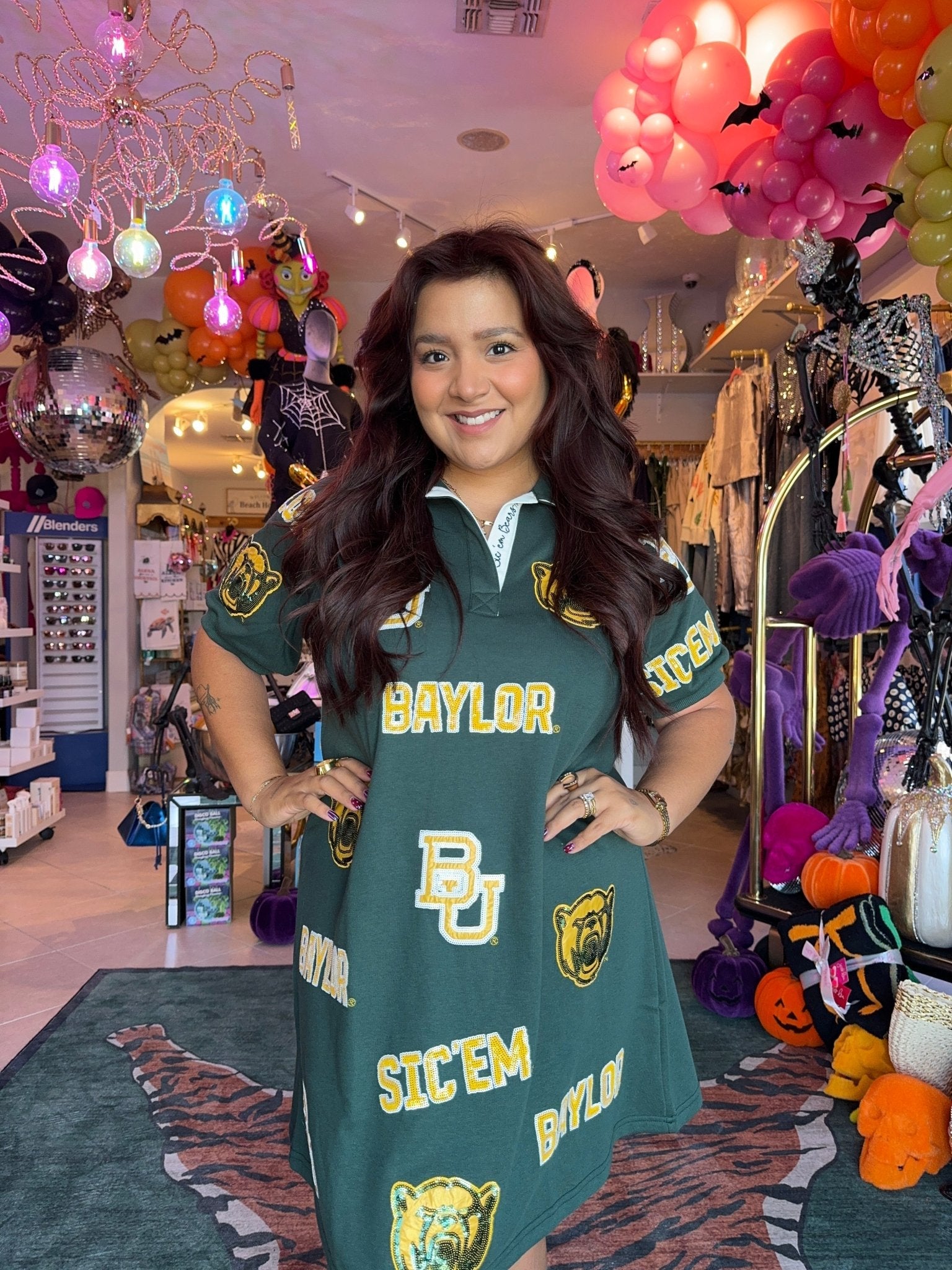 Brianna Cannon Baylor Logo Patch Dress