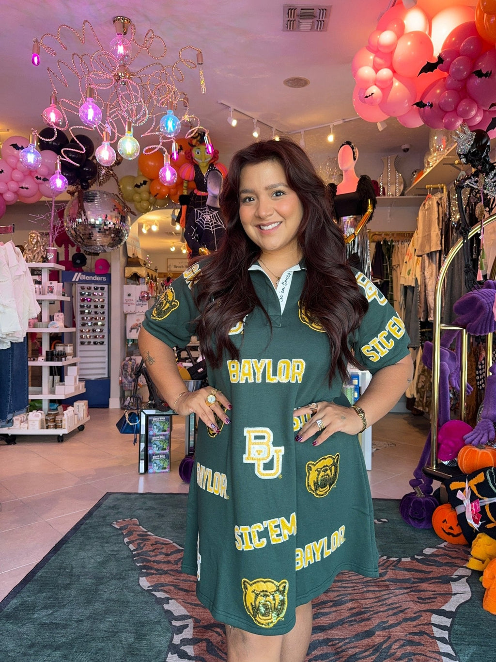 Brianna Cannon Baylor Logo Patch Dress