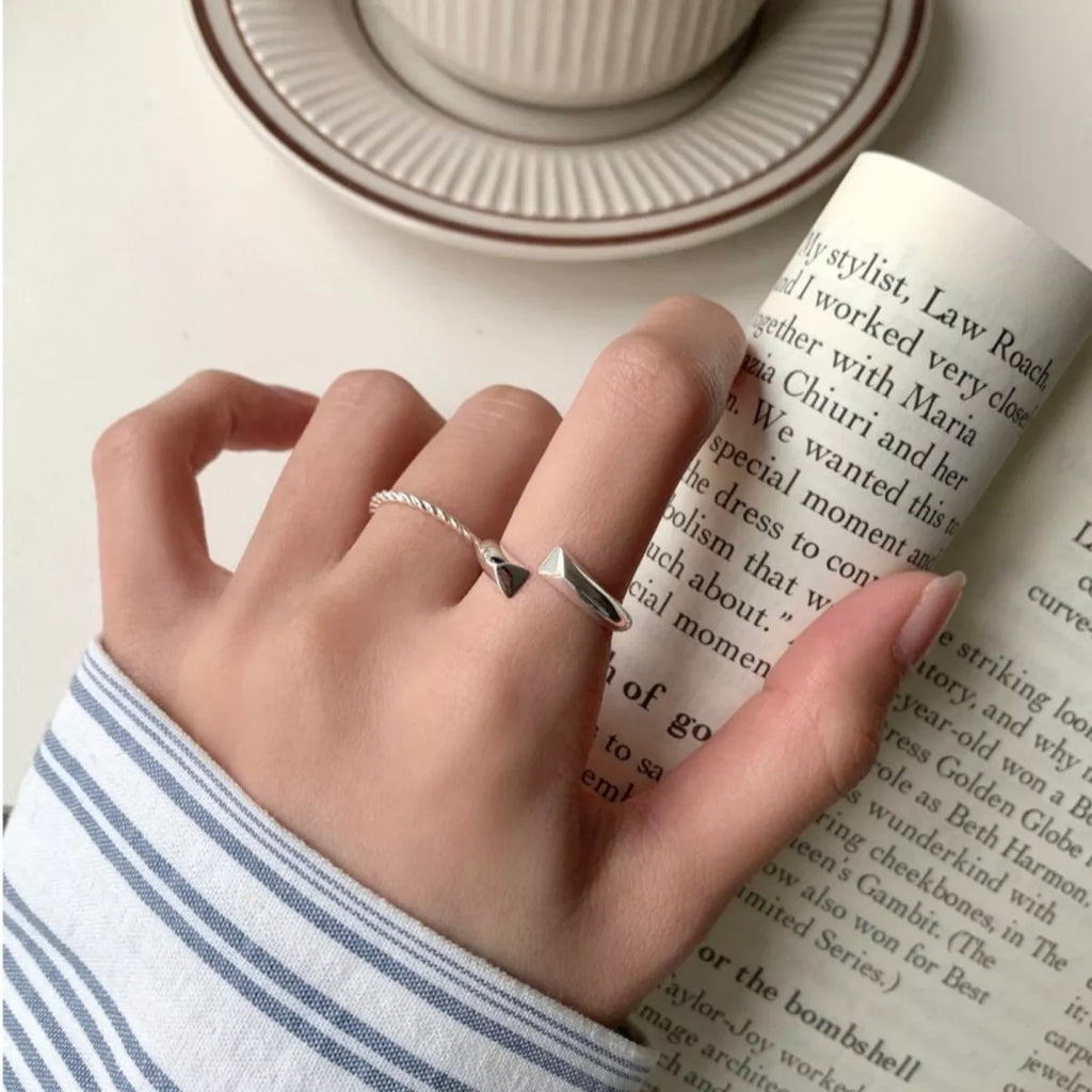 925 Sterling Silver Bypass Ring