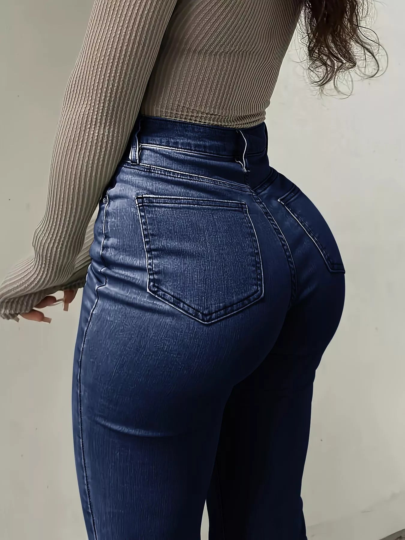 High-Waisted Flare Leg Jeans